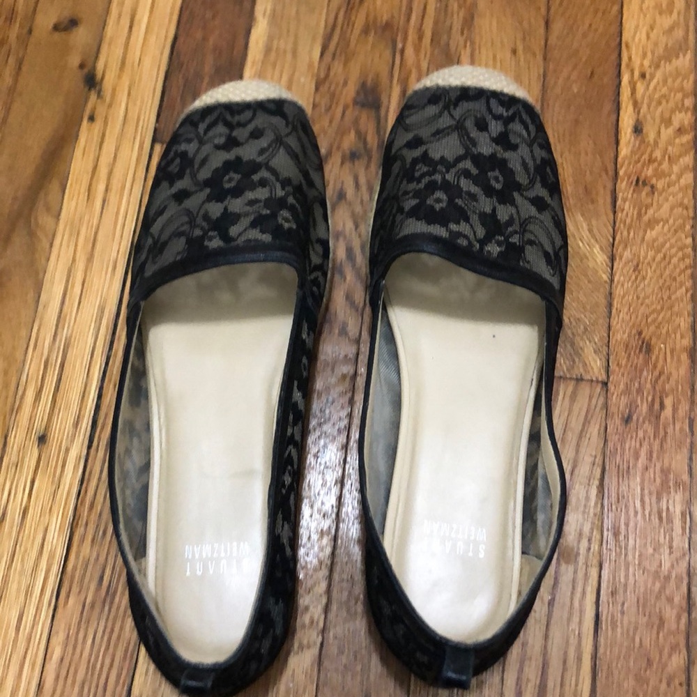 Stuart Weizmann Black Espadrilles Size 10 - image 1